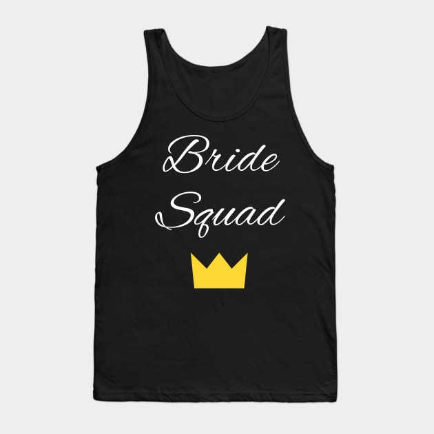 Womens Bride Squad Bachelorette Party Tank Top by fromherotozero